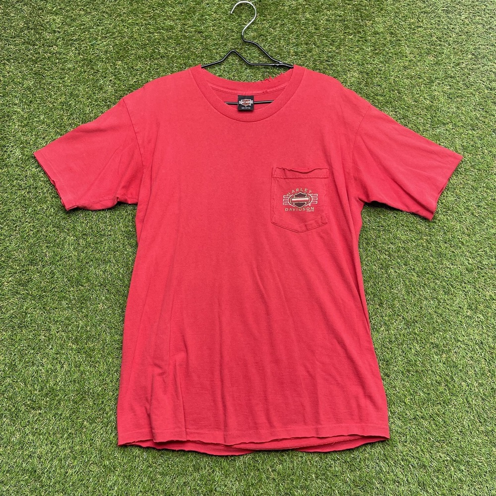 Vintage Harley-Davidson Shirt Mens Large Single Stitch New York City Biker USA
